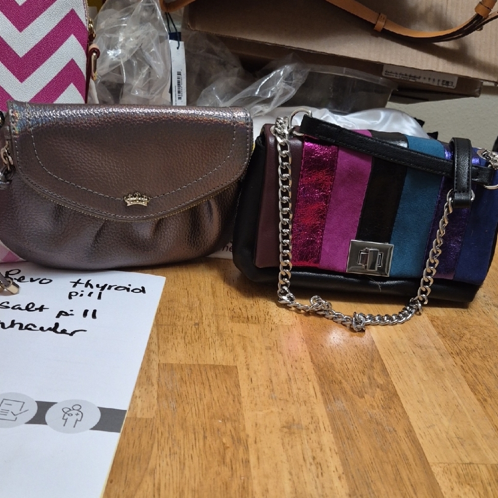Chic Metallic Coach Clutshes And A Beautiful Colorful Clutche 8 Dollars